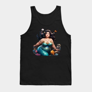 Plus Size Mermaid Beauty Queen Tank Top